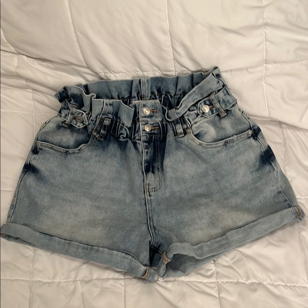 Denim High-Waisted Women's Shorts